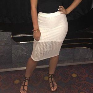 White Mesh Skirt